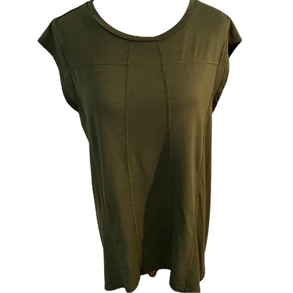 Lucy Olive Green Effortless Ease Active Top - Picture 1 of 2